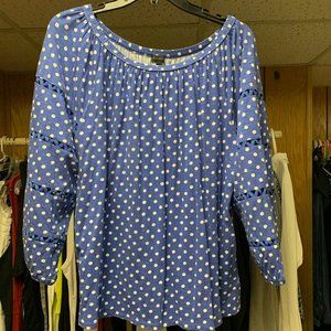 Polka dot Off Shoulder Top